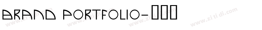 Brand portfolio字体转换